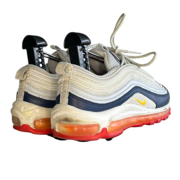 Womens Nike Air Max 97 921733-015 Leather Athletic Sneaker Shoes Size 7.5 White - Picture 4 of 6